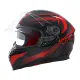 Каска O'NEAL CHALLENGER EXO V.22 RED/BLUE с вградени слънчеви очила и модерна вентилация