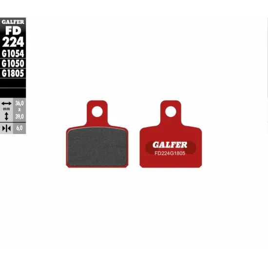 Задни мото накладки Galfer TRIAL TOP FD224G1805 - Накладки от марка GALFER