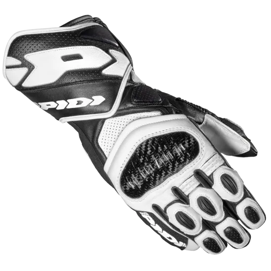 Мото ръкавици SPIDI Carbo 7 BLACK/WHITE - Кожени ръкавици за мотор от марка SPIDI