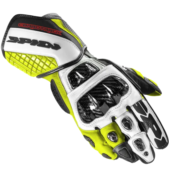 Мото ръкавици SPIDI Carbo track EVO BLACK/FLUO - Кожени ръкавици за мотор от марка SPIDI