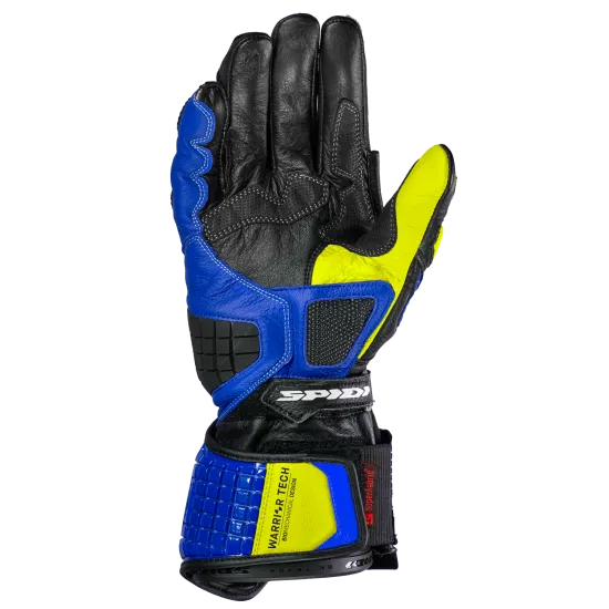 Мото ръкавици SPIDI Carbo track EVO BLUE/YELLOW - Кожени ръкавици за мотор от марка SPIDI