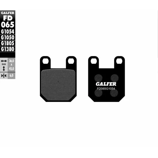 Предни/задни мото накладки Galfer SEMI METAL FD065G1054 - Накладки от марка GALFER