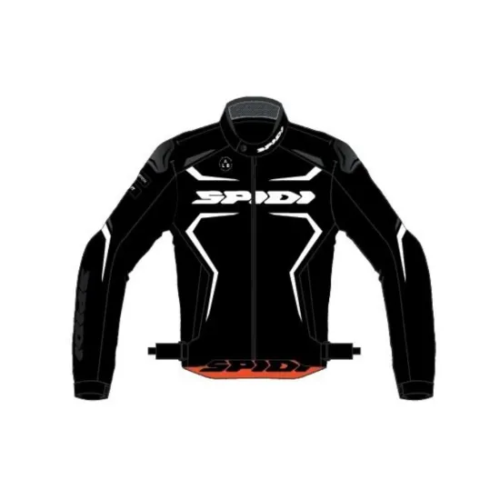 ТЕКСТИЛНО МОТО ЯКЕ SPIDI SPORTMASTER H2OUT BLACK/WHITE - Текстилни якета от марка SPIDI