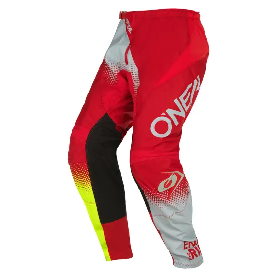 Мотокрос брич O’NEAL ELEMENT RACEWEAR V.22 RED/GRAY/NEON YELLOW - Мотокрос брич от марка ONeal