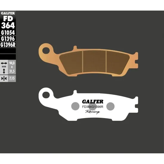 Предни мото накладки Galfer SINTERED RACING FD364G1396R - Накладки от марка GALFER
