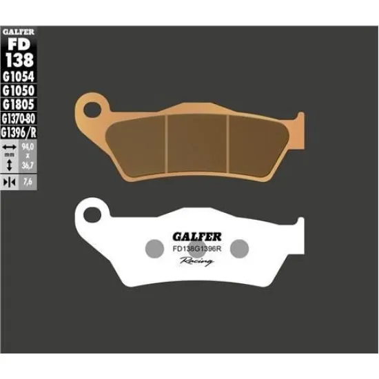Предни/Задни мото накладки Galfer SINTERED RACING FD138G1396R - Накладки от марка GALFER