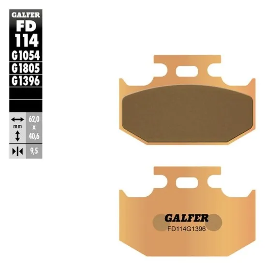 Задни мото накладки Galfer SINTERED FD114G1396 - Накладки от марка GALFER