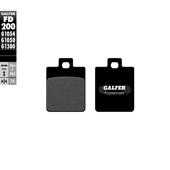 Предни/Задни мото накладки Galfer SEMI METAL FD200G1054 - Накладки от марка GALFER