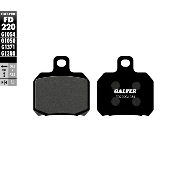 Предни/Задни мото накладки Galfer SEMI METAL FD220G1054 - Накладки от марка GALFER