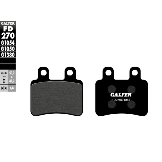 Предни/Задни мото накладки Galfer SEMI METAL FD270G1054 - Накладки от марка GALFER
