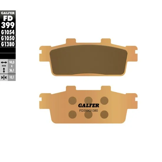 Предни/Задни мото накладки Galfer SINTERED SCOOTER FD399G1380 - Накладки от марка GALFER