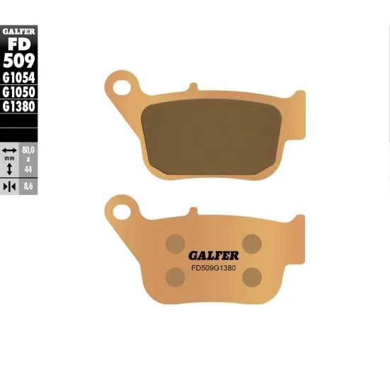 Предни/Задни мото накладки Galfer SINTERED SCOOTER FD509G1380 - Накладки от марка GALFER