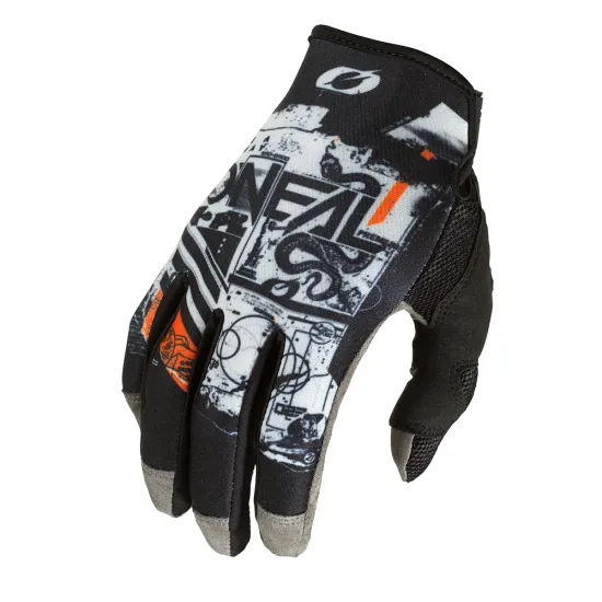 Мотокрос ръкавици ONEAL MAYHEM SCARZ V.22 BLACK/GRAY/ORANGE - Мотокрос ръкавици от марка ONeal