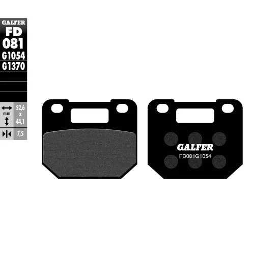 Предни мото накладки Galfer SEMI METAL FD081G1054 - Накладки от марка GALFER