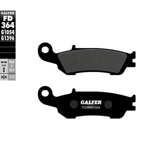 Предни мото накладки Galfer SEMI METAL FD364G1054 - Накладки от марка GALFER