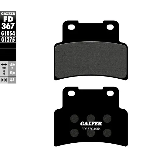 Предни мото накладки Galfer SEMI METAL FD367G1054 - Накладки от марка GALFER