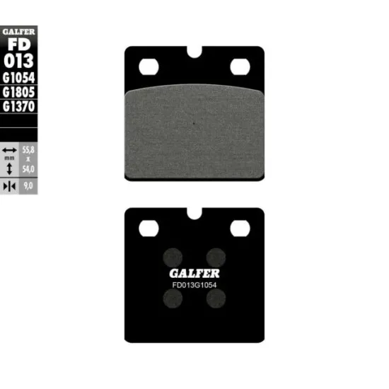 Предни/Задни мото накладки Galfer SEMI METAL FD013G1054 - Накладки от марка GALFER