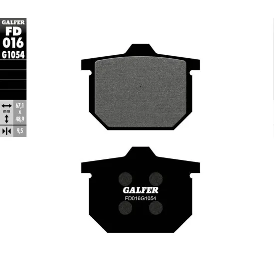 Предни/Задни мото накладки Galfer SEMI METAL FD016G1054 - Накладки от марка GALFER