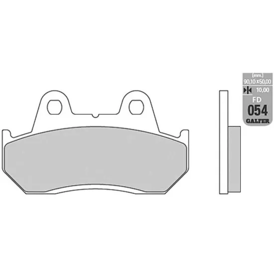 Предни/Задни мото накладки Galfer SEMI METAL FD054G1054 - Накладки от марка GALFER