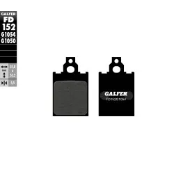 Предни/Задни мото накладки Galfer SEMI METAL FD152G1054