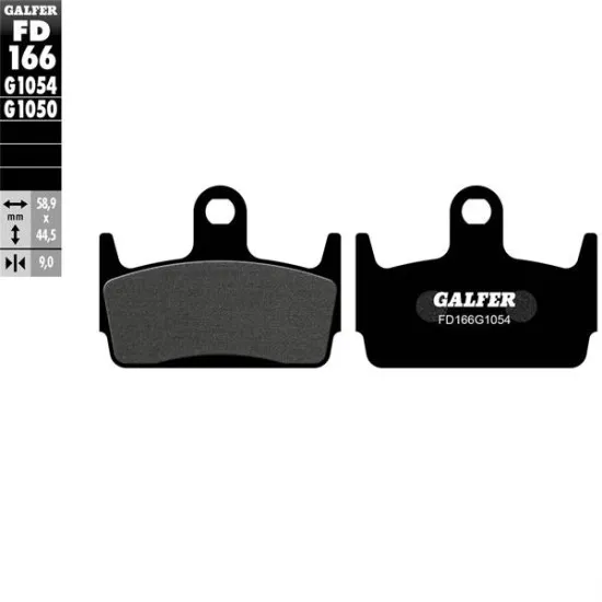 Предни/Задни мото накладки Galfer SEMI METAL FD166G1054 - Накладки от марка GALFER