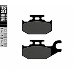 Предни/Задни мото накладки Galfer SEMI METAL FD315G1054