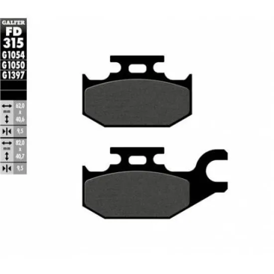 Предни/Задни мото накладки Galfer SEMI METAL FD315G1054 - Накладки от марка GALFER