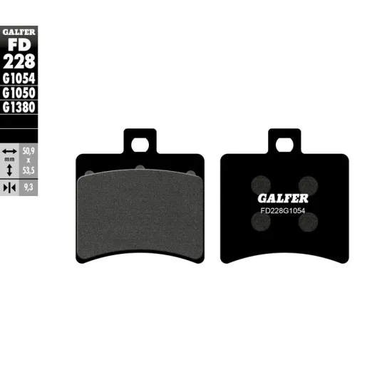 Задни мото накладки Galfer SEMI METAL FD228G1054 - Накладки от марка GALFER