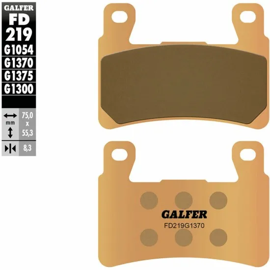 Предни мото накладки Galfer SINTERED COMPOUND FD219G1370 - Накладки от марка GALFER