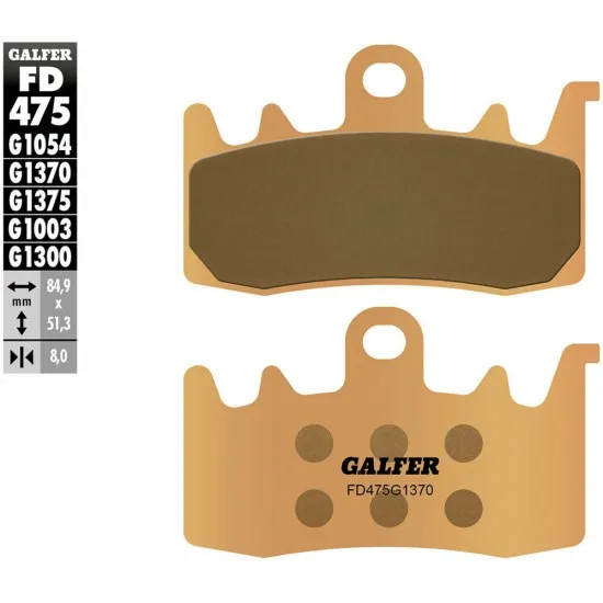 Предни мото накладки Galfer SINTERED COMPOUND FD475G1370 - Накладки от марка GALFER