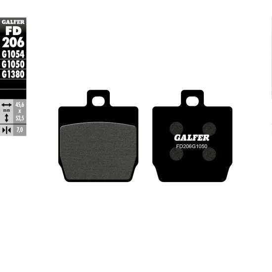 Предни/задни мото накладки Galfer SCOOTER FD206G1050 - Накладки от марка GALFER