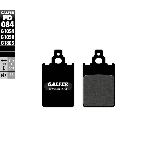 Предни/Задни мото накладки Galfer SEMI METAL FD084G1054 - Накладки от марка GALFER