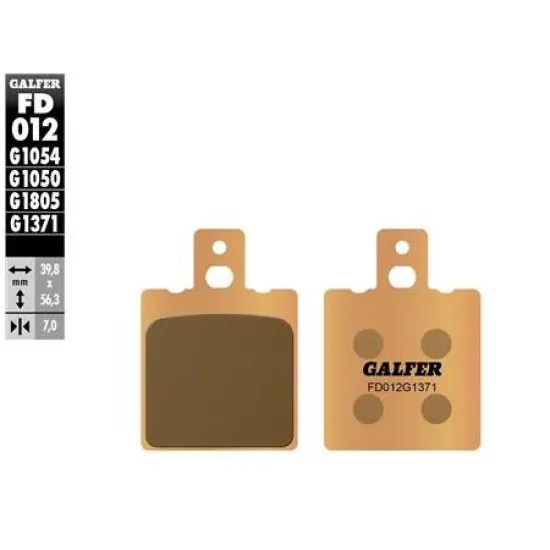 Предни/Задни мото накладки Galfer SINTERED COMPOUND FD012G1371 - Накладки от марка GALFER