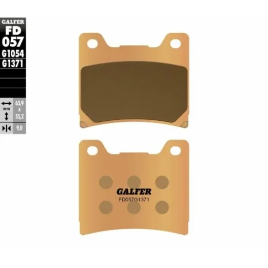 Предни/Задни мото накладки Galfer SINTERED COMPOUND FD057G1371 - Накладки от марка GALFER