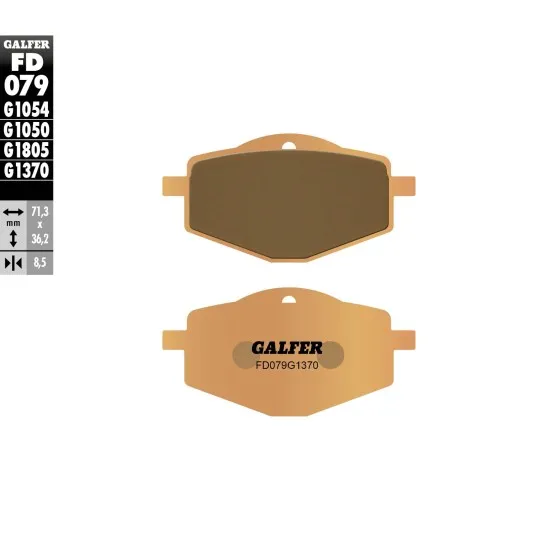 Предни/Задни мото накладки Galfer SINTERED COMPOUND FD079G1370 - Накладки от марка GALFER