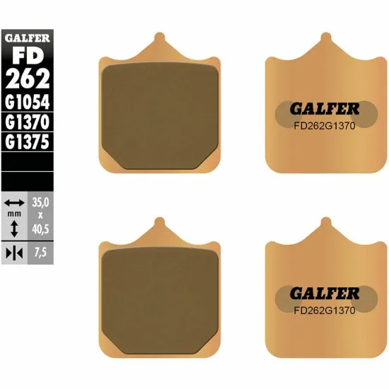 Предни/Задни мото накладки Galfer SINTERED COMPOUND FD262G1370 - Накладки от марка GALFER