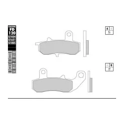 Задни мото накладки Galfer SEMI METAL FD120G1054