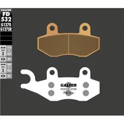 Предни мото накладки Galfer SINTERED RACING COMPOUND FD325G1375R