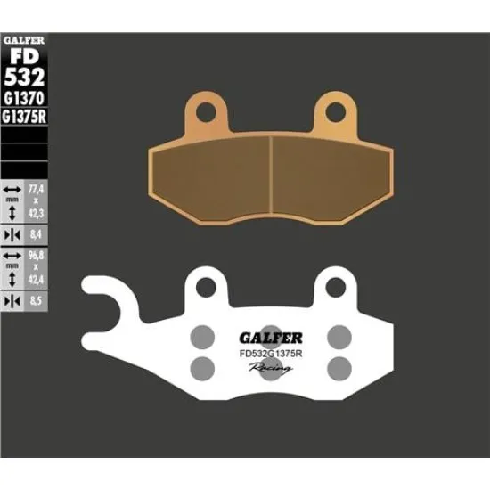 Предни мото накладки Galfer SINTERED RACING COMPOUND FD532G1375R - Накладки от марка GALFER