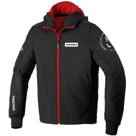 Мото Яке SPIDI HOODIE ARMOR EVO RED - Текстилни якета от марка SPIDI