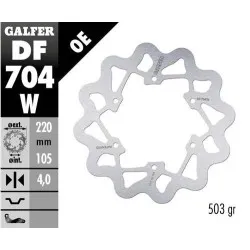 Преден/Заден спирачен диск Galfer WAVE FIXED 220x4mm DF704W