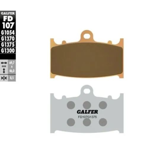 Предни мото накладки Galfer SINTERED COMPOUND FD107G1375 - Накладки от марка GALFER