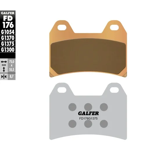 Предни мото накладки Galfer SINTERED COMPOUND FD176G1375 - Накладки от марка GALFER