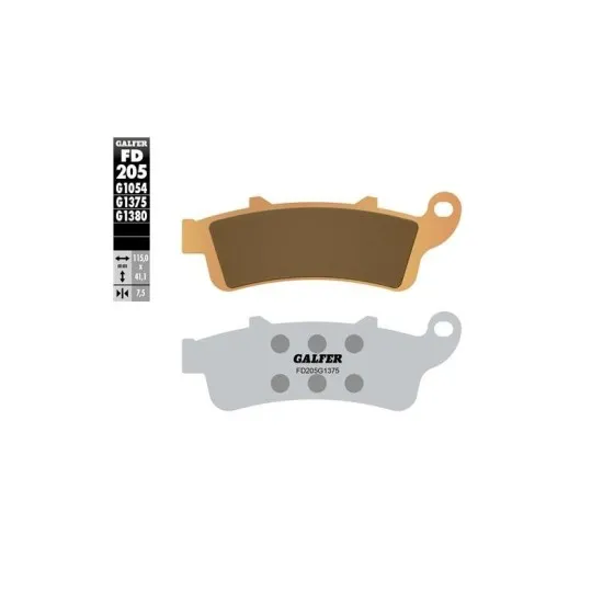 Предни мото накладки Galfer SINTERED COMPOUND FD205G1375 - Накладки от марка GALFER