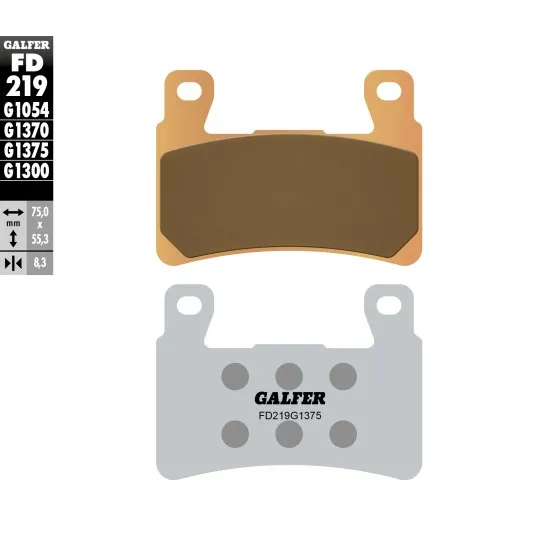 Предни мото накладки Galfer SINTERED COMPOUND FD219G1375 - Накладки от марка GALFER