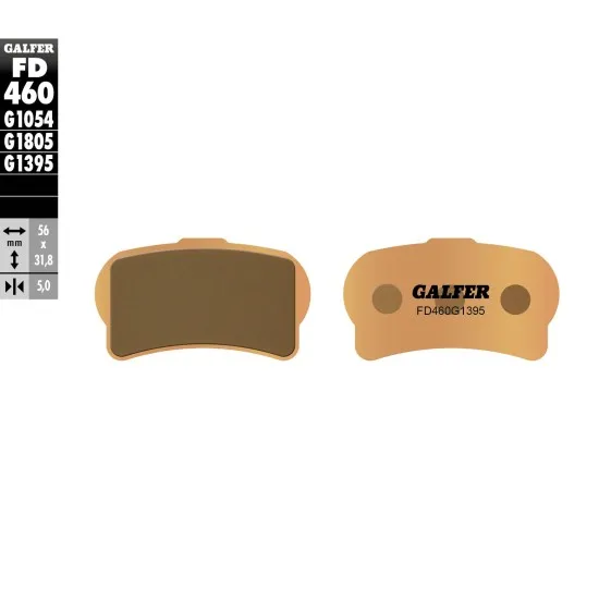 Предни мото накладки Galfer SINTERED COMPOUND FD460G1395 - Накладки от марка GALFER