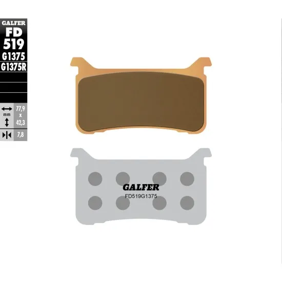 Предни мото накладки Galfer SINTERED COMPOUND FD519G1375 - Накладки от марка GALFER