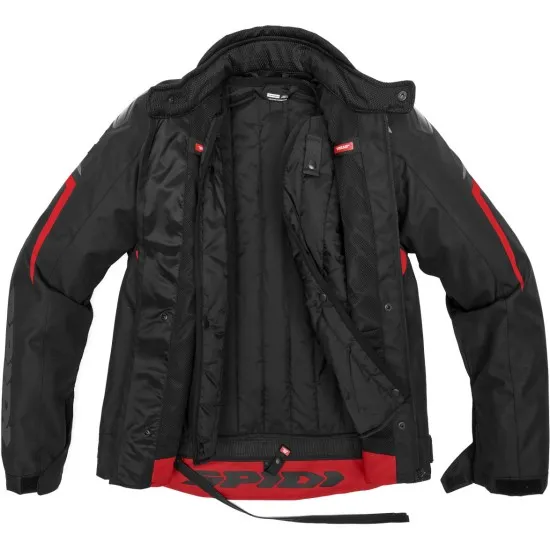 Текстилно мото яке SPIDI SPORTMASTER H2OUT BLACK/RED - Текстилни якета от марка SPIDI
