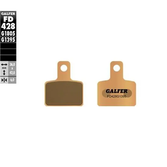 Задни мото накладки Galfer SINTERED COMPOUND FD428G1395 - Накладки от марка GALFER