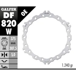 Преден спирачен диск Galfer WAVE FIXED 375x5mm DF820W